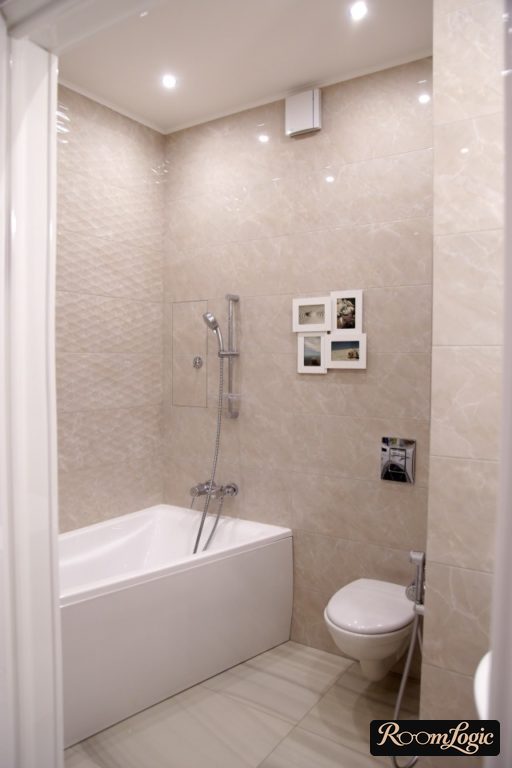 toilet installation in bathroom