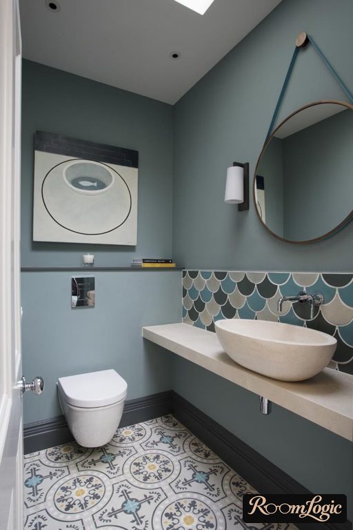 toilet wall color