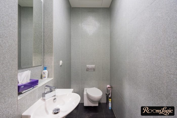 toilet with square tile
