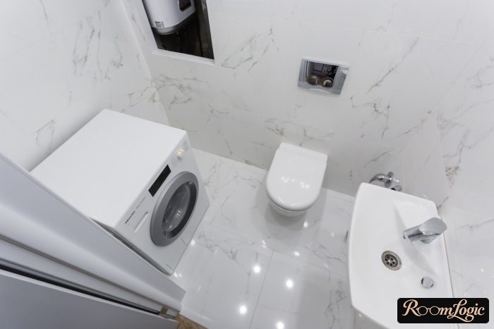 toilet with washer without bathtub