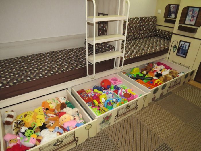 toy boxes for three children