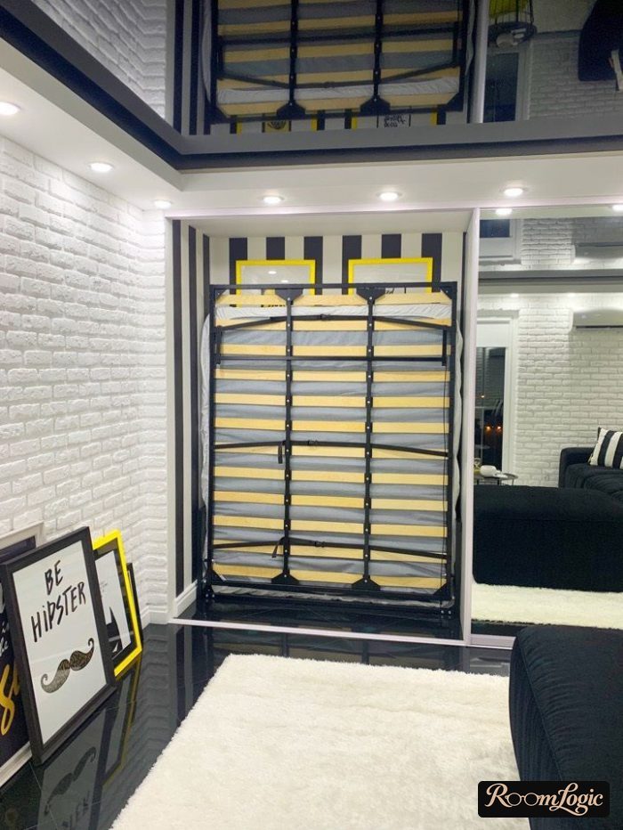 transforming bed in the interior