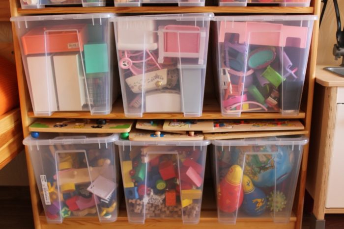 translucent containers for toys