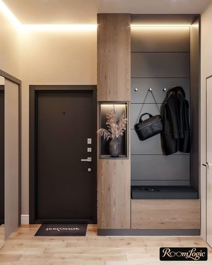 trendy entryway design in modern style