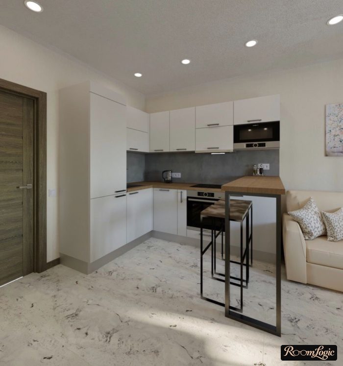 U-shaped kitchens with a breakfast bar