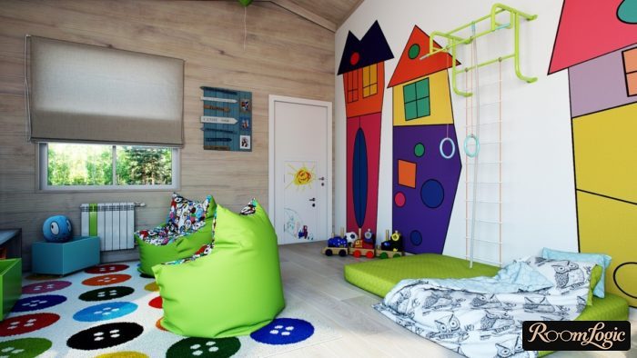 very stylish kids' room design