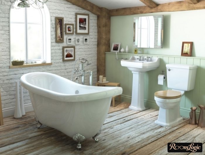 Vintage bathroom in Provence style
