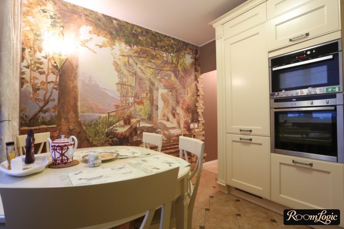 wall painting in fresco style for kitchen