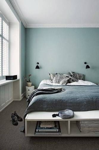 walls are a dusty blue