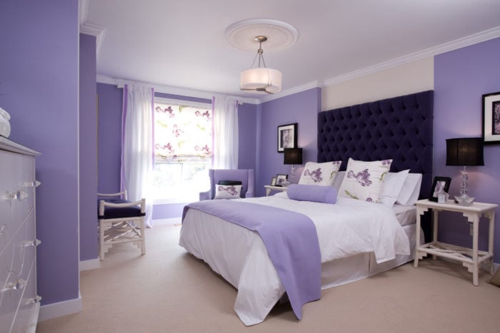 walls are lavender