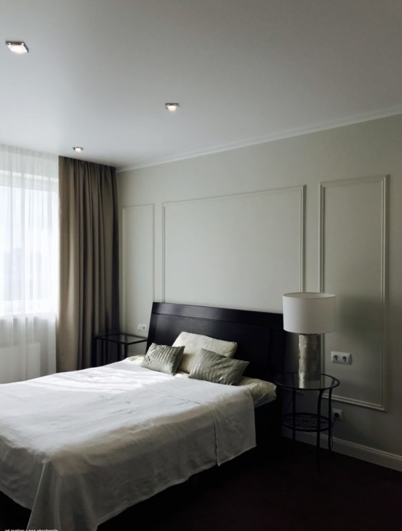 warm gray in the bedroom