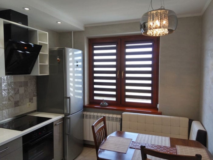 white and gray kitchen cabinets