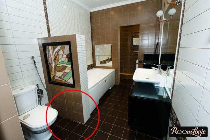 White grout should not be used on the floor