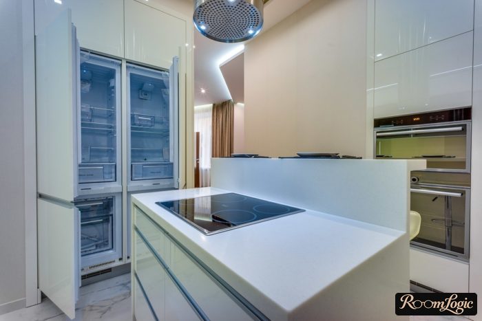 white high-tech kitchen