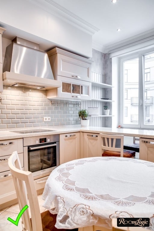 white kitchen in a classic style