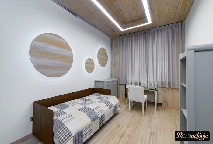 white painted walls in a teenager's room