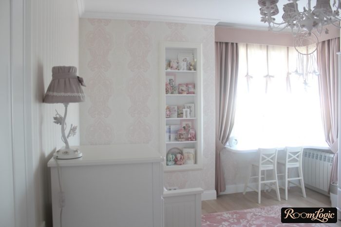 white-pink provence in a teenage girl's room