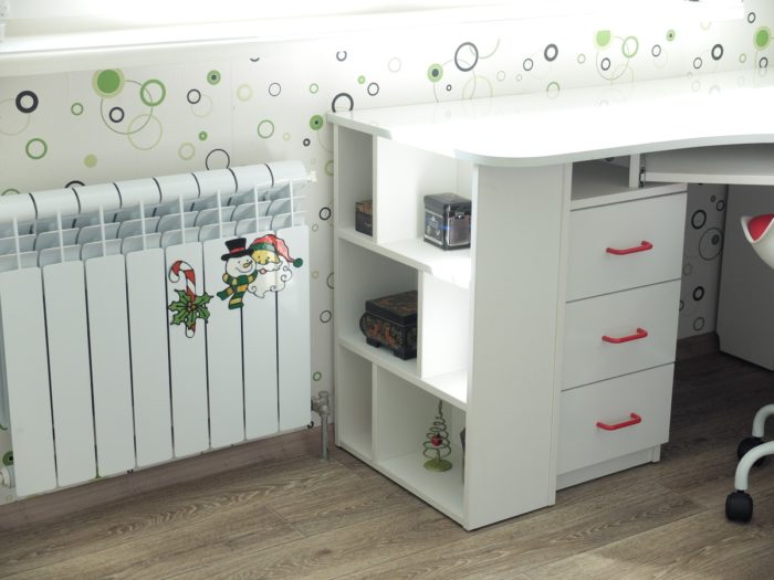 White shelves for teenagers