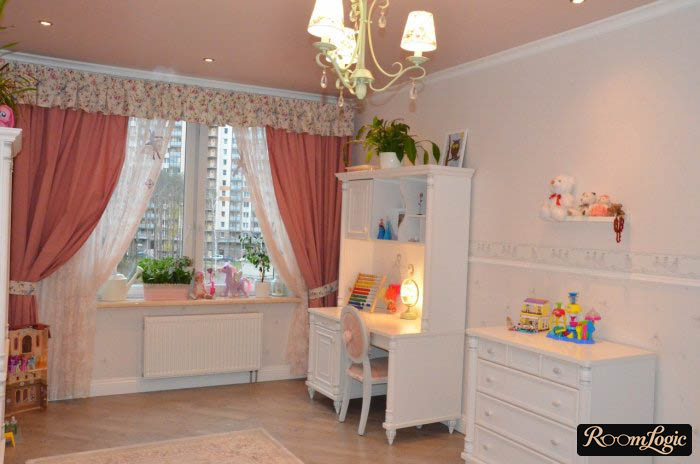 white study set in kids' room
