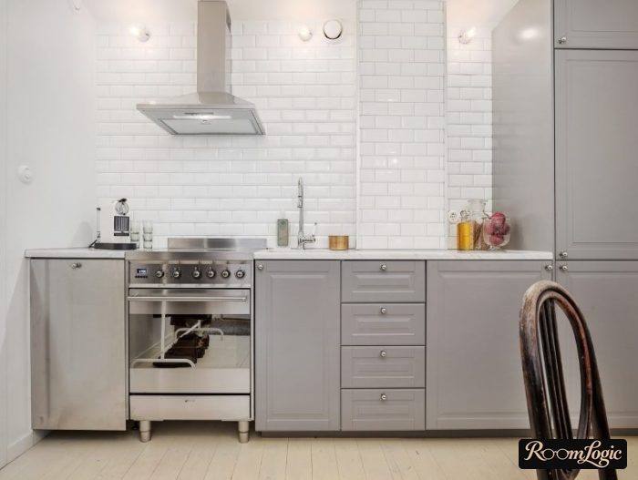 white subway tile for the kitchen work wall