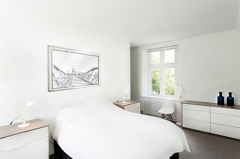 white walls in minimalism