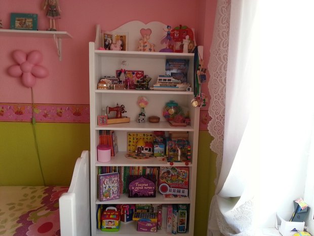 White wardrobe in the girl's room