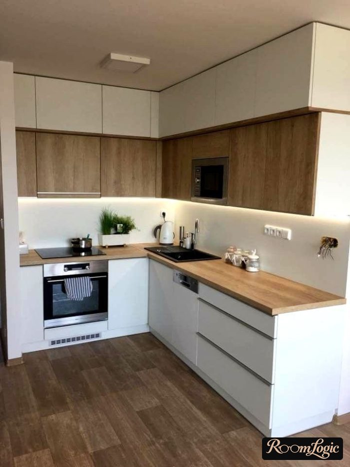 white-wood-look-white on the kitchen cabinets