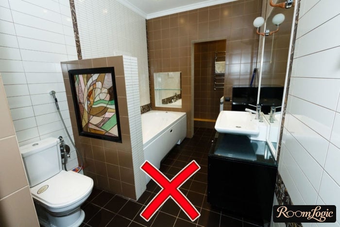 why brown tile for the bathroom is a bad choice