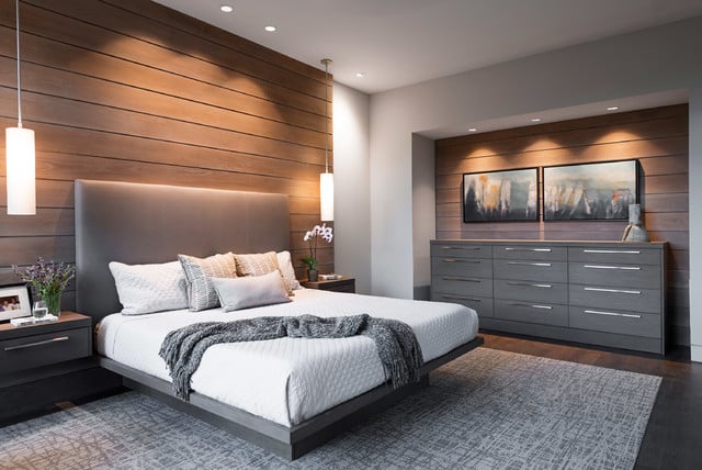 wood in bedroom