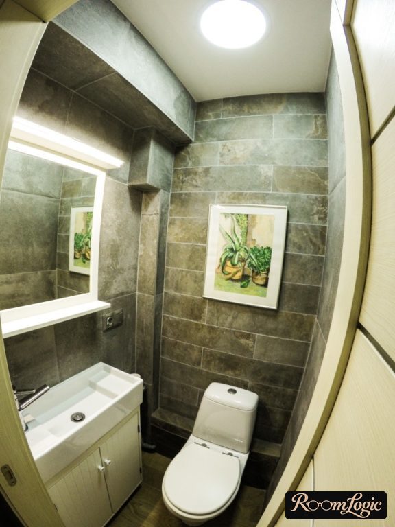 wood-look tile for toilet