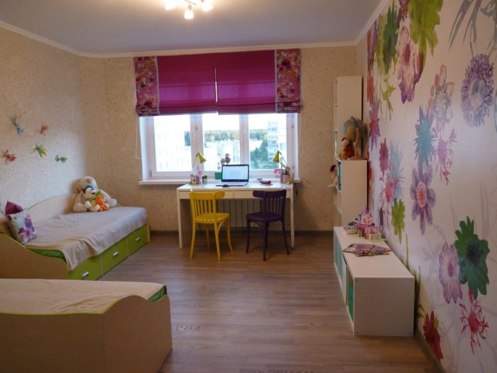 wrong design for girls' room
