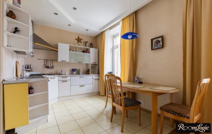 yellow curtains in the kitchen
